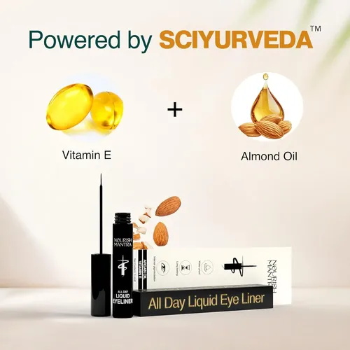 Delineador Líquido Waterproof Nourish Mantra 3ml Con