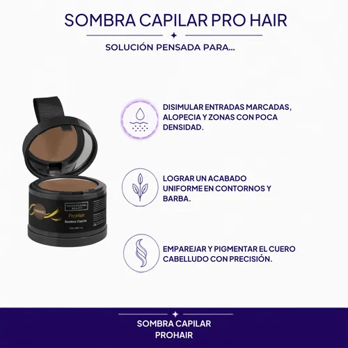 Sombra Capilar Prohair – Calidad Premium – Máxima Duración