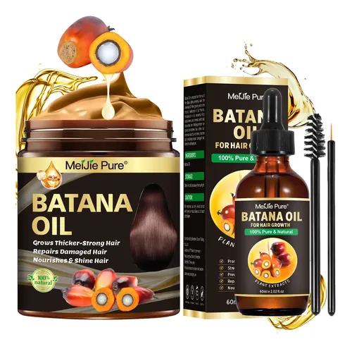 Set Aceite Batana Cuidado Capilar Mascarilla 4 Unidades
