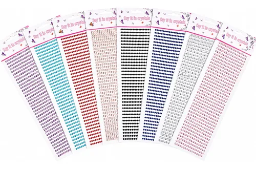 Strass Gemas Autoadhesivas Para El Rostro Cara 3mm X 12 Unid