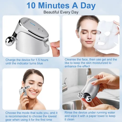 Masajeador Facial Eléctrico Cara Gua Sha Vibración Herramien