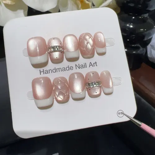 Ofrecemos Alta Calidad. Manicura Francesa Satinada Rosa Y