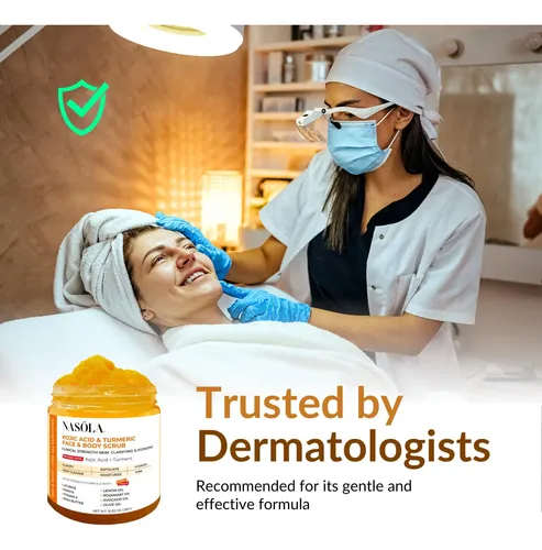 Exfoliante Facial Y Corporal Nasola Con Ácido Kójico Y Cúrcu