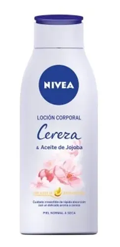 Locion Corporal Nivea Cereza Y Aceite De Jojoba X 400 Ml