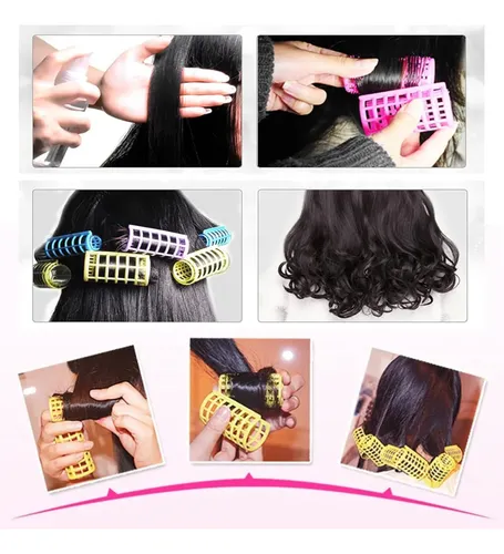 30 Rizadores De Pelo, 5 Tamaños, Portátiles, De Plástico, Zx