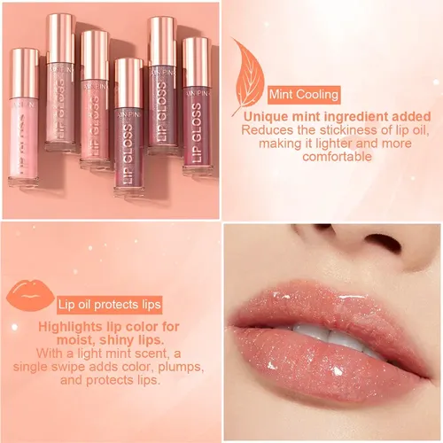 Brillo Labial Ainipink Resistente Al Agua Y Al Sudor