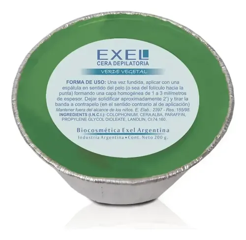 Cera Depilatoria Vegetal Profesional Elástica Exel X 200 Grs
