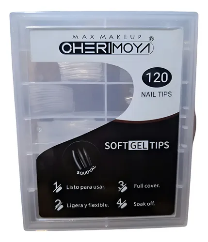 Tips Soft Gel Squoval De Cherimoya X 120u.
