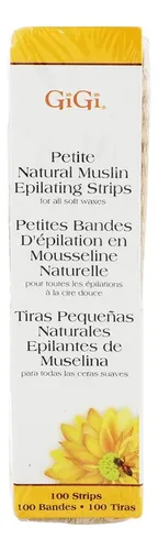 Tiras Depiladoras Gigi Petite De Muselina Natural, 100 Tiras