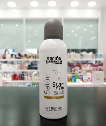 Star Flash Oro Destellos Luminosos Salon Opcion X 190 Ml
