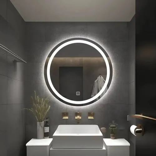 Espejo Con Luz Led Calida Fria O Neutra Touch Dimmer 50 Cm