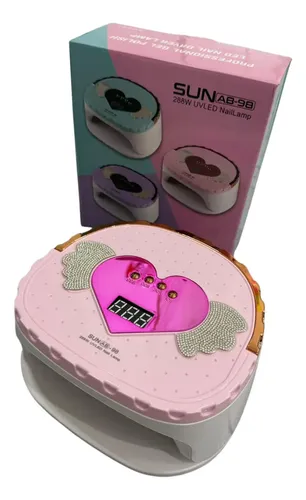 Cabina P/uñas Uv/led 288w Pantalla Led Corazon Alas C/strass