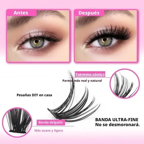 Set De Pestañas Postizas De 640 Piezas