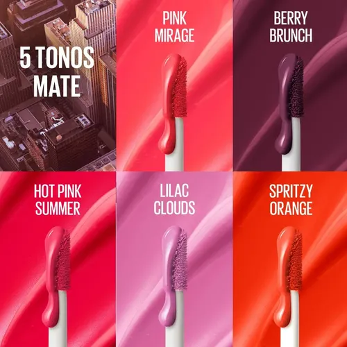 Rubor Líquido Maybelline Sunkisser Blush Matte Spritzy Orange