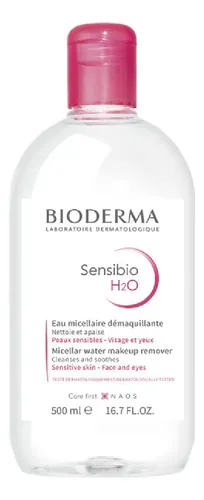 Desmaquillante agua micelar Bioderma Sensibio H2O para piel sensible, normal a mixta por unidad – volumen de la unidad de 500mL