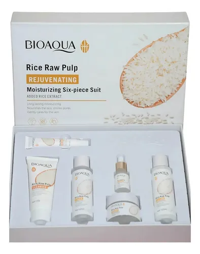 Kit Combo Skincare Bioaqua Extractos De Arroz X 6 Productos