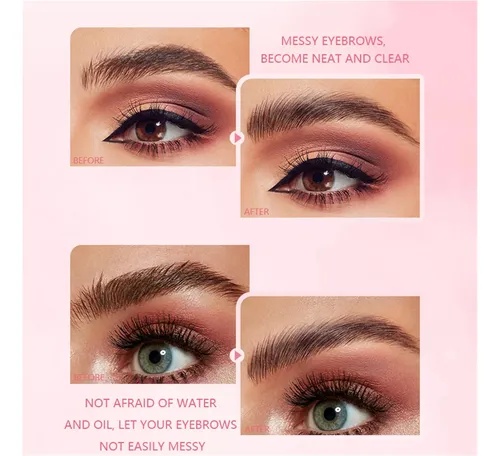 Gel Fijador Y Moldeador Incoloro For Cejas Con Cepillo Doble