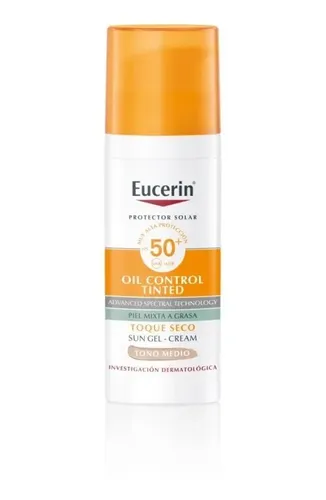 Combo Eucerin Proteccion Solar Toque Seco Tono Medio X 2 Un