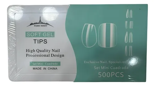 Tips Para Soft Gel Y Press On Nails Paris Night X500 Minis