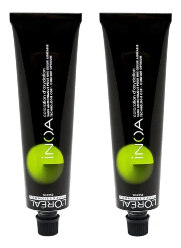 Loreal Inoa Kit Tinturas X2 Sin Amoniaco Coloración 6c