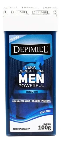 Roll On Cera Depilatoria Men Power Full Depimiel 100g X 6u