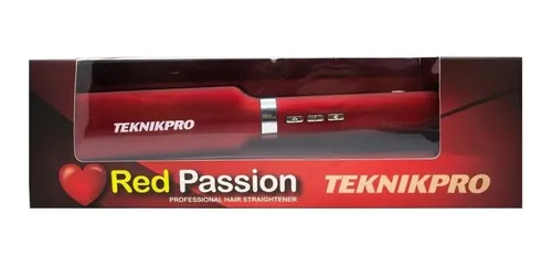 Teknikpro Red Passion Planchita Peluquería Pelo Húmedo Seco