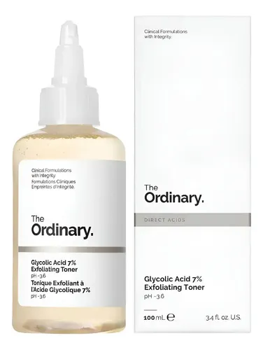 The Ordinary Tónico Exfoliante De Ácido Glicólico 7% – 100ml Momento De Aplicación Día/noche
