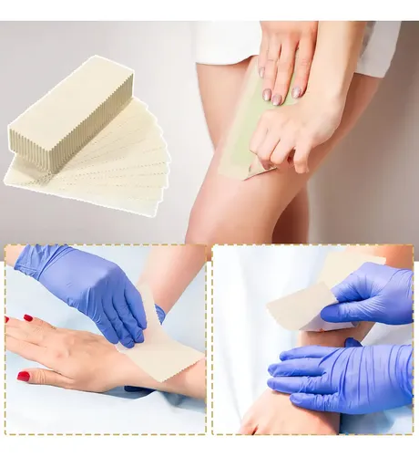 Tiras De Cera Muselina Loopeer 300 Pcs 10 X 3.8 Cm