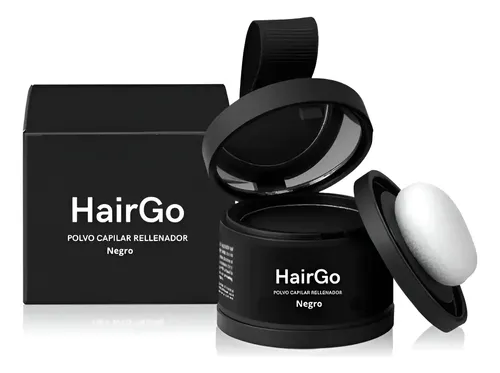 Polvo Capilar Hairgo Negro – Premium Resiste Agua Sudor