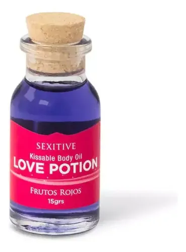 Aceite Comestible Love Potion Sexitive Frutos Rojos 15gr