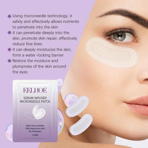 Parche De Ojos Con Microagujas De Colágeno, Máscara De Ojos