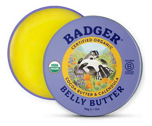 Badger Belly Butter, Crema Antiestrías Ecológica Para Emb…