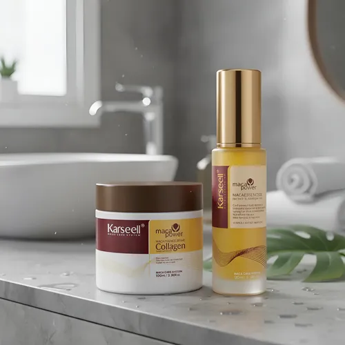 Kit Karseell Mascarilla Hidratante + Aceite Capilar Maca Essence