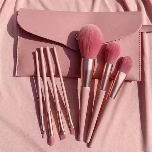 Set Completo De 7 Brochas De Maquillaje Para Cabello Suave P 7 Powders + Powder Pack