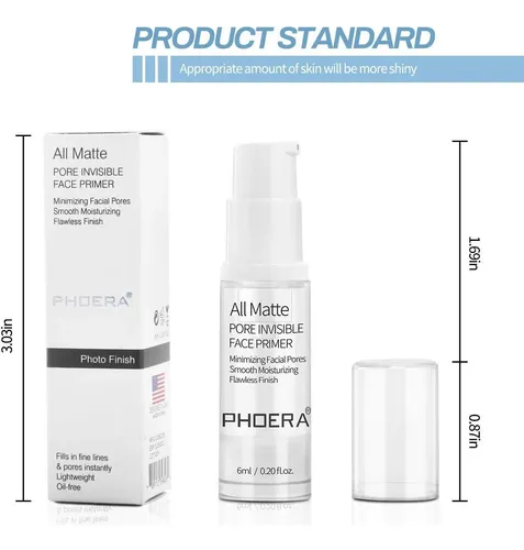 Phoera Primer De Rostro Matte Con Hidratación 0.2 Fl Oz