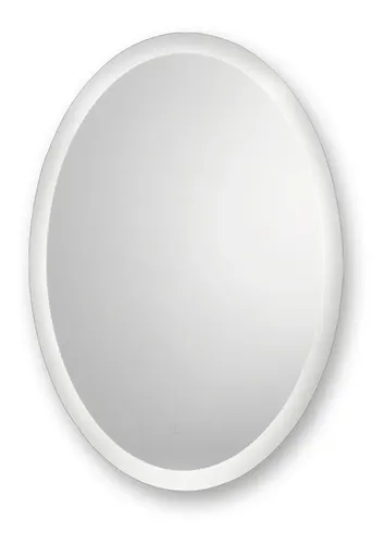 Espejo Led Ovalado Tactil Touch 20w Calido 60x80cm Dabor