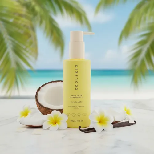 Crema Corporal Hidratante Body Glow Coolskin Coco Vainilla