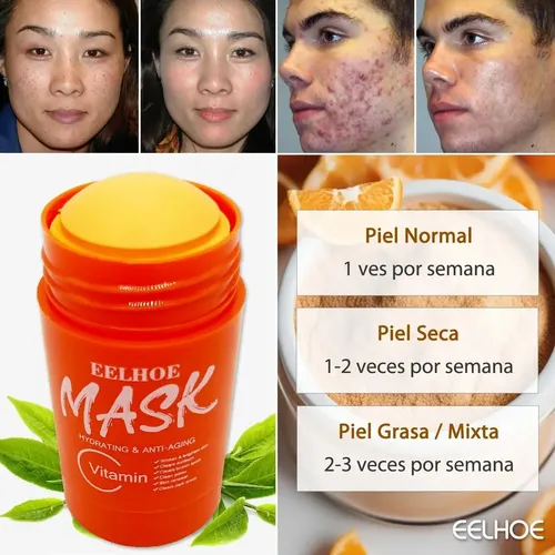 Hx Rrrmascarilla Aclarante Con Vitamina C Para Acné Y Cn