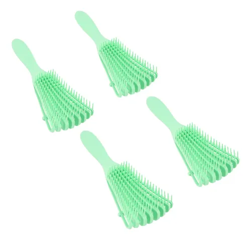 Peine Desenredante De Cabello, 4 Piezas, Cepillo De 8 Hilera