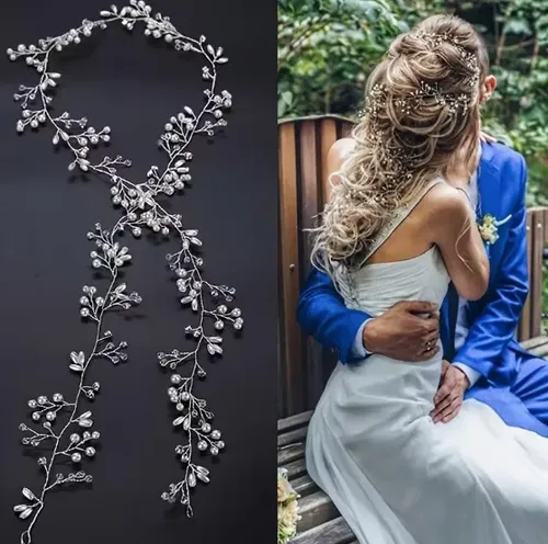 Elegantes Diademas De Novia Y Accesorios Para El Cabello Par