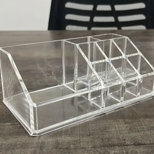 Organizador Acrílico Transparente Maquillaje Cosméticos Benabi 9 Compartimentos