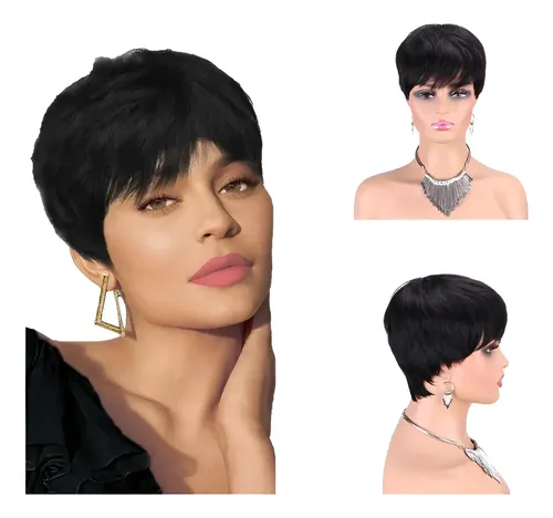 Peluca De Cabello 100×100 Humano Natural 10cm