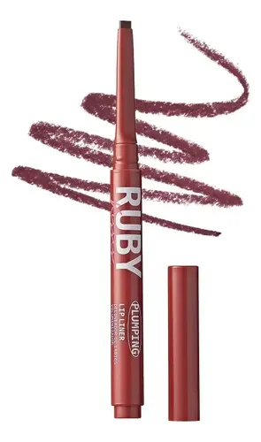 Delineador Labios Retractil Ruby Kisses Plumping Lip Liner Color Deep red