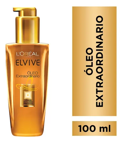 L’Oréal Paris Aceite capilar Elvive Óleo Extraordinario Nutre y aporta brillo a tu cabello, control de frizz