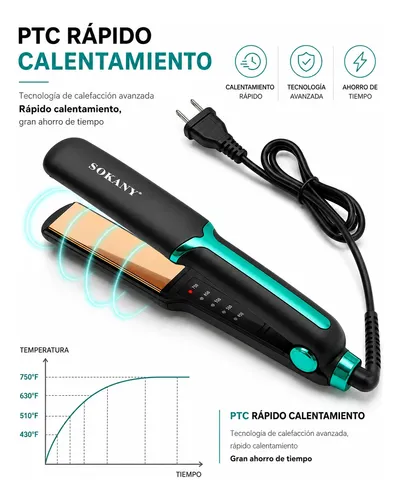 Planchita Pelo Profesional Sokany Alisadora 4 Nivel 750°