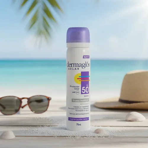 Protector Solar Dermaglós Facial Bruma Spray Invisible Fps 5