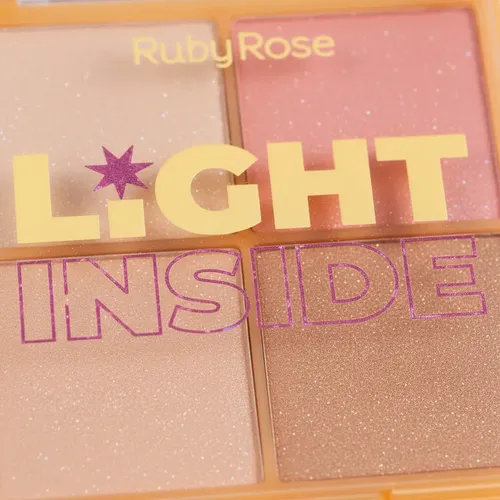 Paleta De Iluminador Light Inside Ruby Rose Efecto Luminoso