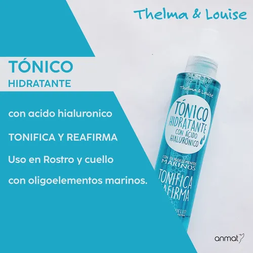 Tónico Hidratante Thelma & Louise 120ml Ácido Hialurónico pH Equilibrado