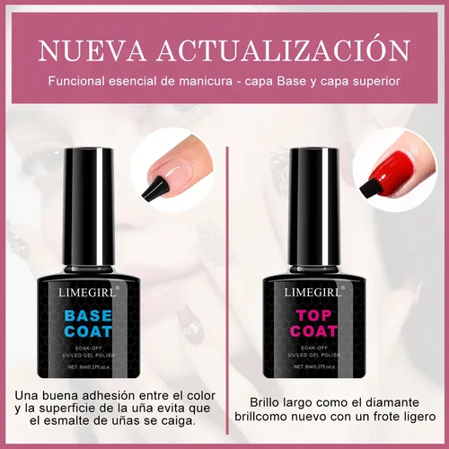 Kit De Polygel Para Uñas Principiante Con Base Y Top .ccc3