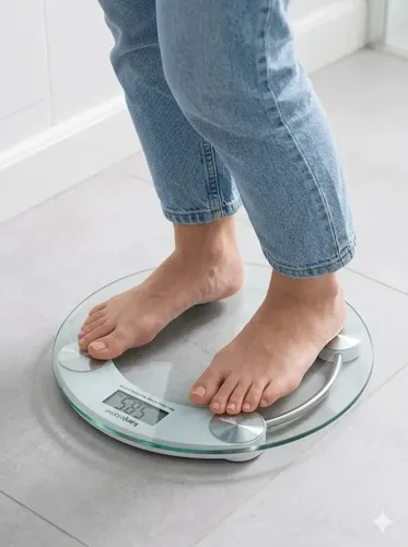 Balanza Digital De Baño Vidrio Templado Kanjihome 180kg Lcd
